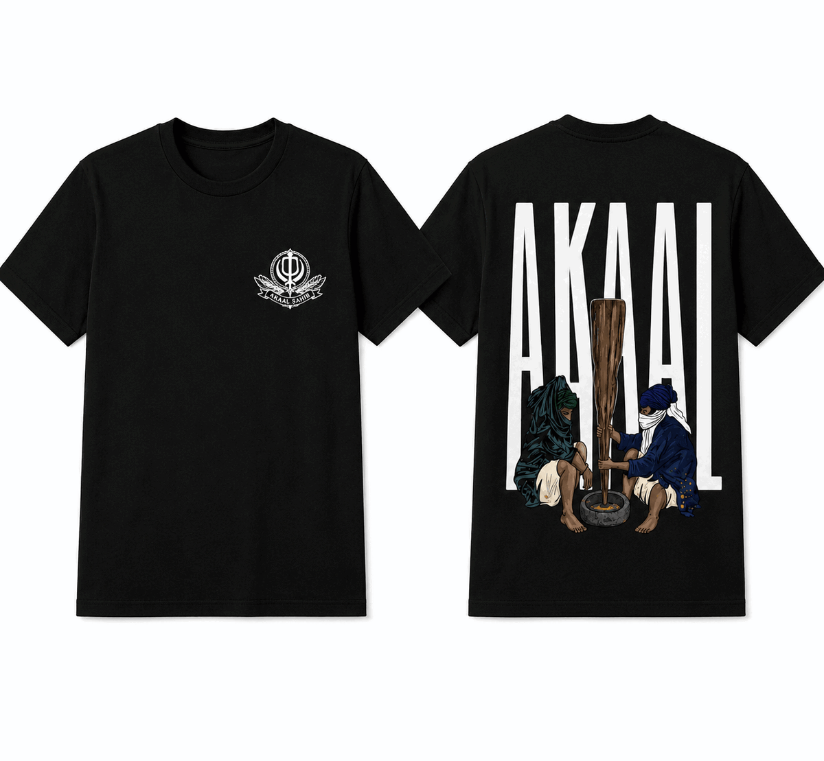 Akaal Front & Back Tee