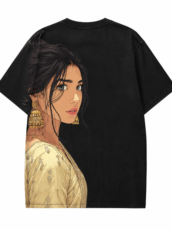 Golden Portrait Back Tee