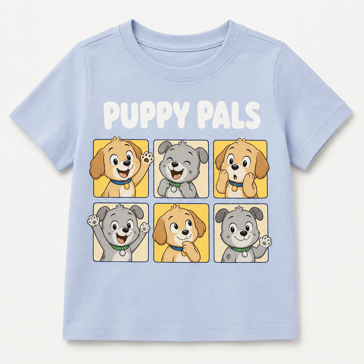 Kids Puppy Pals Blue Tee